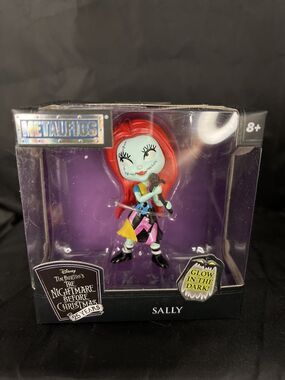 The Nightmare Before Christmas Sally Metalfig Metal Figure Glow in the Dark 2.5"